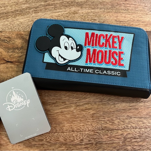 Disney Handbags - New Disney Parks Mickey Mouse ''All-Time Classic'' Wristlet Wallet w/ID Window
